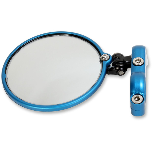 CRG - CRG Hindsight LS (Lane Splitter) Left Side Bar End Mirror - Blue - HSLS303L