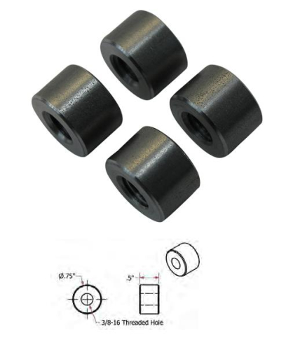 TC Bros - TC Bros Straight Bungs - 3/8-16 Threaded - 1/2in. Long - 104-0061