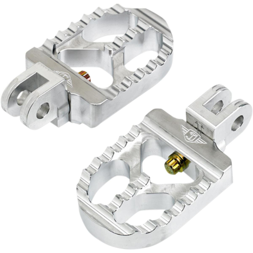 Joker Machine - Joker Machine Short Serrated Footpegs - Raw Aluminum - 08574