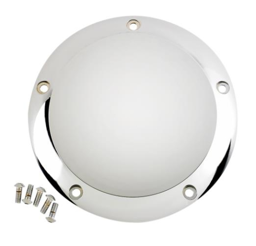 Joker Machine - Joker Machine Chrome Billet Derby Cover - Smooth Chrome - 069603C