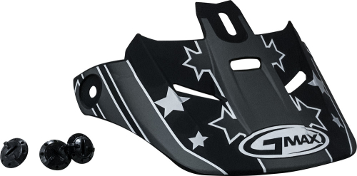 G-Max - G-Max Visor for GM46.2Y Super Star Helmet - Black/Silver - G046123