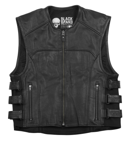 Black Brand - Black Brand Ice Pick Perforated Kooltek Vest - BB3003 - Black - Medium