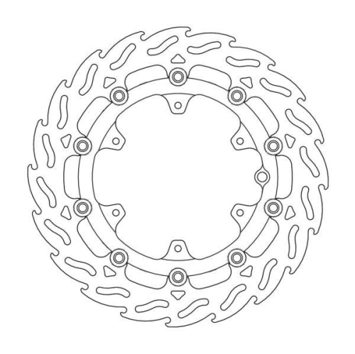 Moto-Master - Moto-Master Flame Brake Disc - 112102