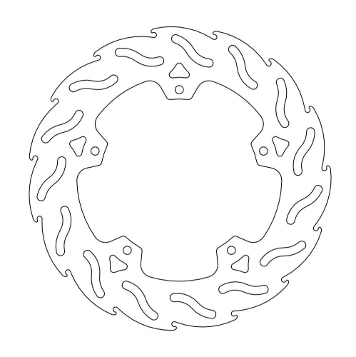 Moto-Master - Moto-Master Flame Brake Disc - 110426