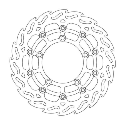 Moto-Master - Moto-Master Flame Brake Disc - 112059