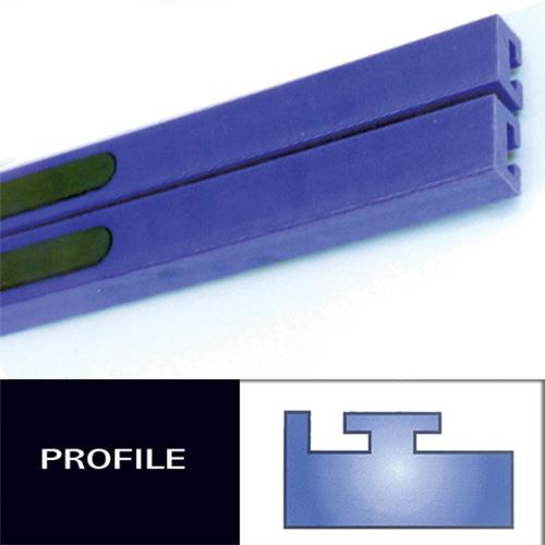 Hiperfax - Hiperfax Profile #11 Teflon Slides - 49-1/2in. - Blue - 56