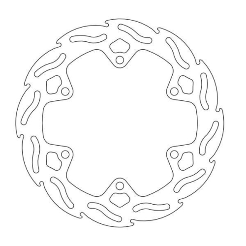 Moto-Master - Moto-Master Flame Brake Disc - 110226