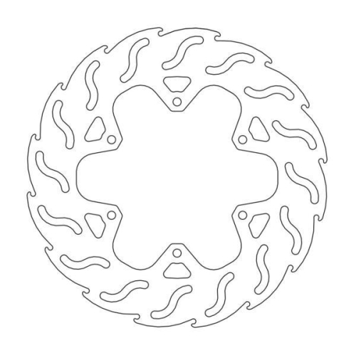 Moto-Master - Moto-Master Flame Brake Disc - 110424