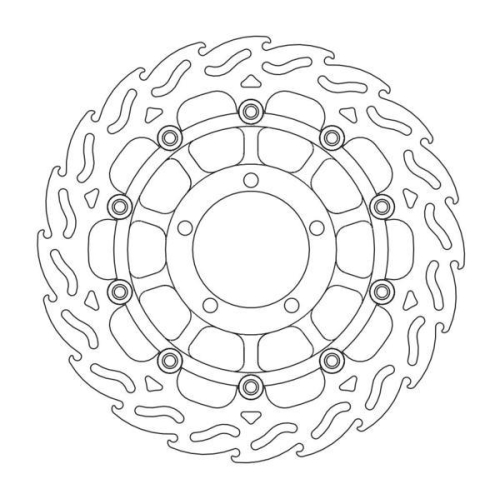 Moto-Master - Moto-Master Flame Brake Disc - 113051