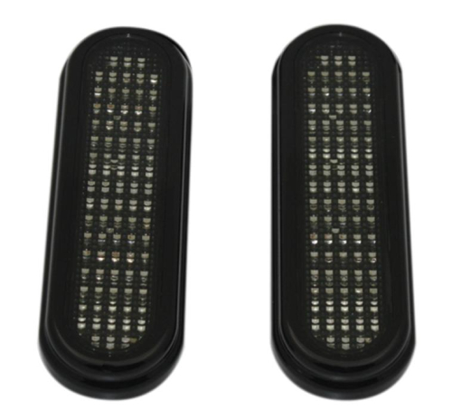 Custom Dynamics - Custom Dynamics Flatz Lights - Red LEDs with Smoke Lenses - GENFLATZSMKB