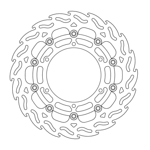 Moto-Master - Moto-Master Flame Brake Disc - 112071