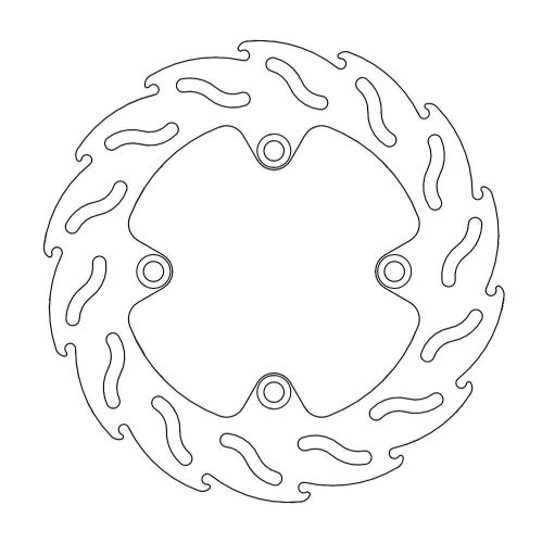 Moto-Master - Moto-Master Flame Brake Disc - 110392