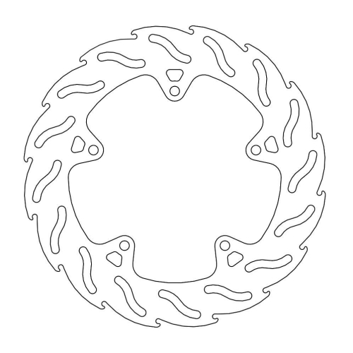 Moto-Master - Moto-Master Flame Brake Disc - 110409