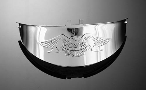 Highway Hawk - Highway Hawk Medium Headlight Visor - Live To Ride - HH-66-057