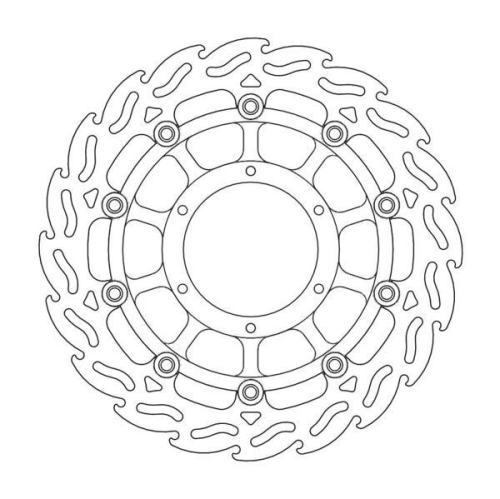Moto-Master - Moto-Master Flame Brake Disc - 113055