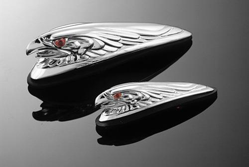 Highway Hawk - Highway Hawk Fender Ornament with Lights - Large Eagle Head - HH-68-402