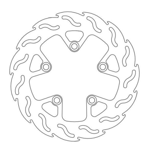 Moto-Master - Moto-Master Flame Brake Disc - 110181