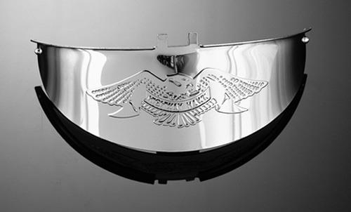 Highway Hawk - Highway Hawk Large Headlight Visor - Live To Ride - HH-66-055