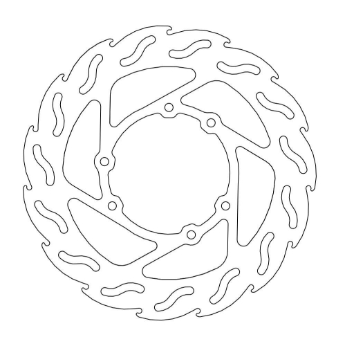 Moto-Master - Moto-Master Flame Brake Disc - 110397