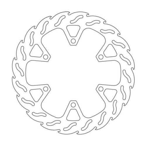 Moto-Master - Moto-Master Flame Brake Disc - 110406