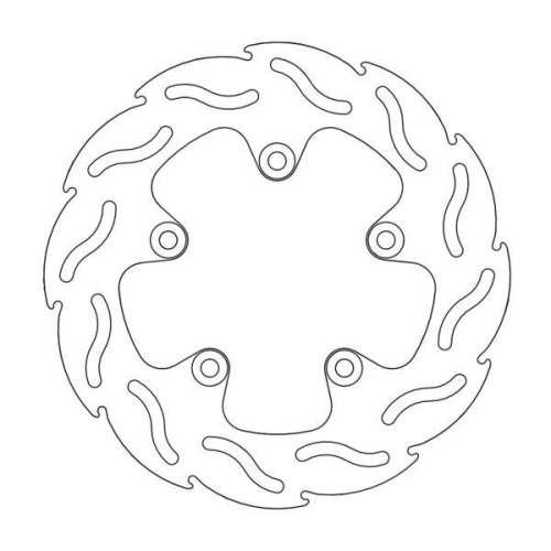 Moto-Master - Moto-Master Flame Brake Disc - 110319