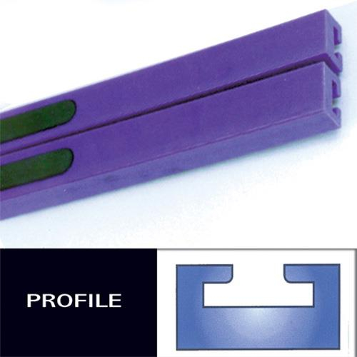 Hiperfax - Hiperfax Profile #8 Teflon Slides - 47in. - Purple - 21