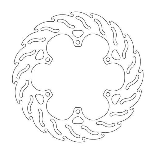 Moto-Master - Moto-Master Flame Brake Disc - 110419