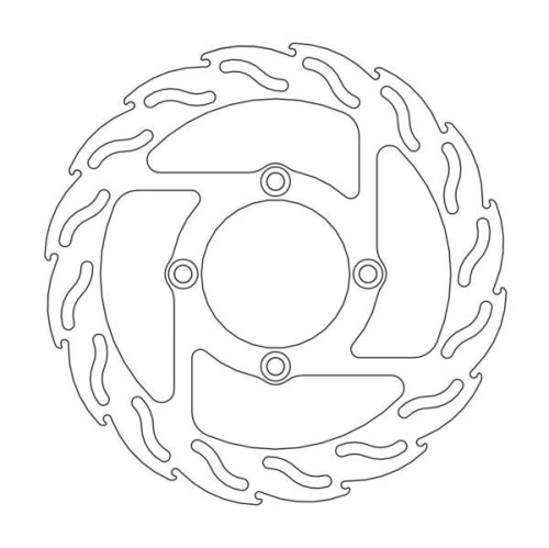 Moto-Master - Moto-Master Flame Brake Disc - 110411