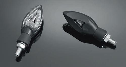 Highway Hawk - Highway Hawk LED See Through Turn Signal Sets - Black - HH-68-7031