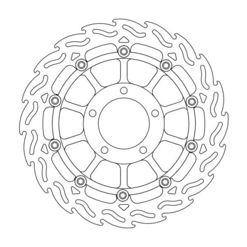 Moto-Master - Moto-Master Flame Brake Disc - 113043