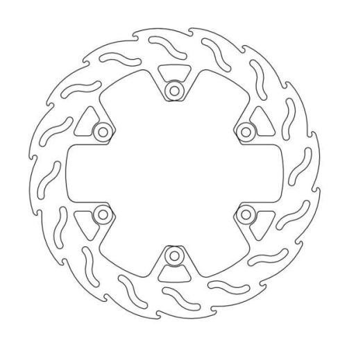 Moto-Master - Moto-Master Flame Brake Disc - 110353