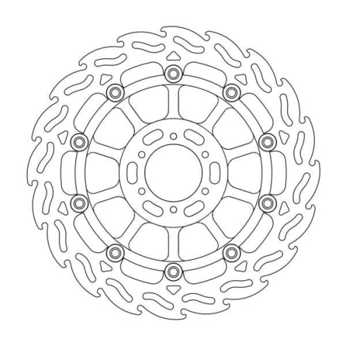 Moto-Master - Moto-Master Flame Brake Disc - 113035