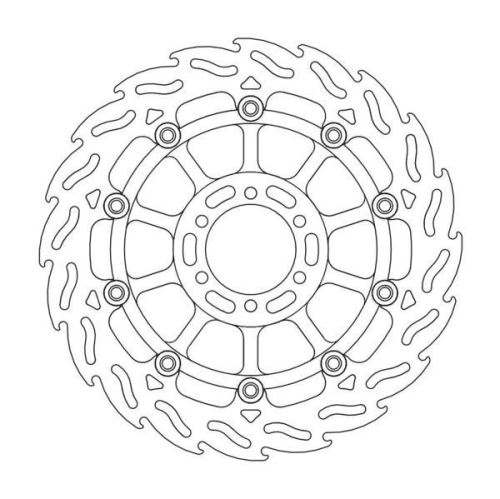 Moto-Master - Moto-Master Flame Brake Disc - 113029
