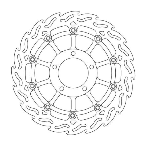 Moto-Master - Moto-Master Flame Brake Disc - 113042
