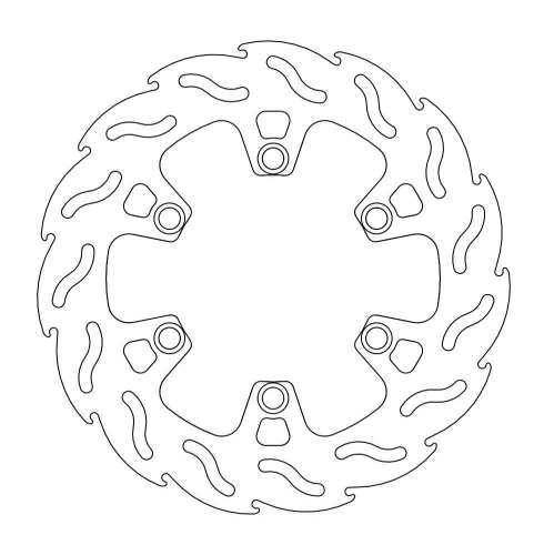 Moto-Master - Moto-Master Flame Brake Disc - 110396
