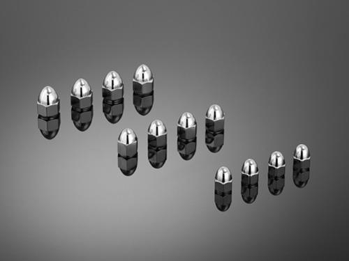 Highway Hawk - Highway Hawk Acorn Nuts - M10 x 1.25in. - Chrome - HH-03-00210
