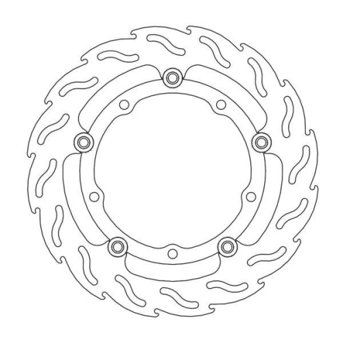 Moto-Master - Moto-Master Flame Brake Disc - 112115
