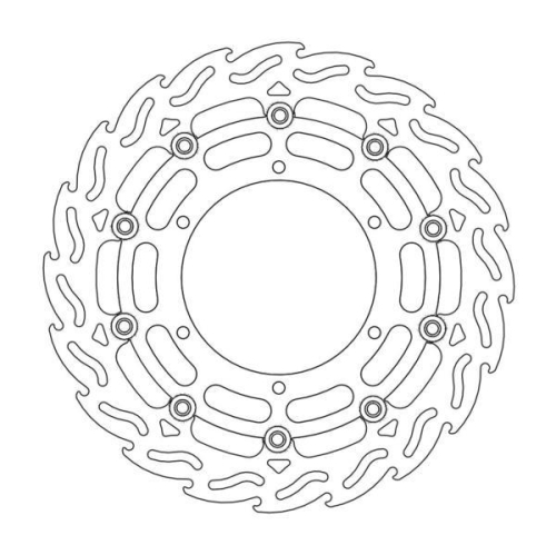 Moto-Master - Moto-Master Flame Brake Disc - 112063