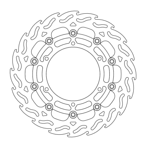 Moto-Master - Moto-Master Flame Brake Disc - 112070