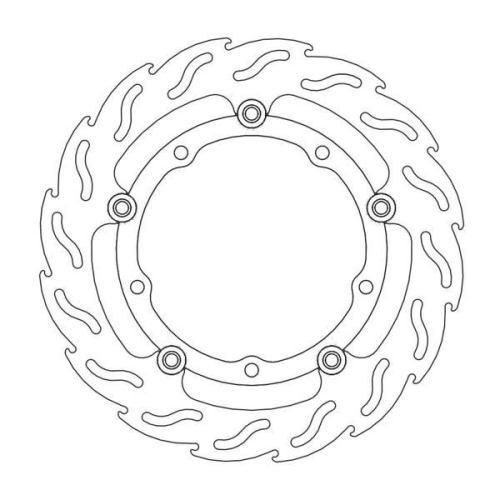 Moto-Master - Moto-Master Flame Brake Disc - 112114
