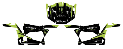 DCOR - DCOR Graphic Kit - Monster Energy - 20-60-100