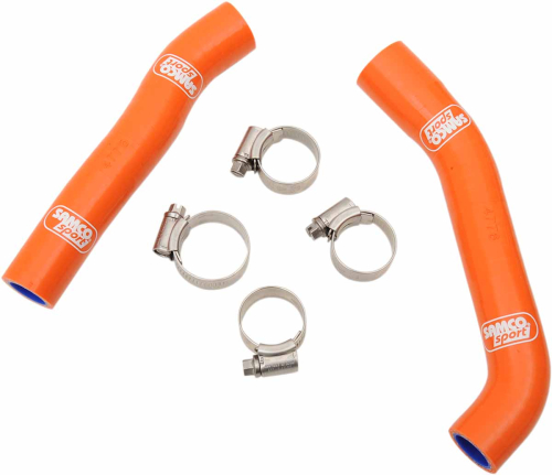 Moose Racing - Moose Racing Radiator Hose/Clamp Kit - Orange - 1902-1182