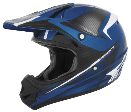 Cyber Helmets - Cyber Helmets UX-23 Carbonite Helmet - 640224 - Blue/Black - X-Small