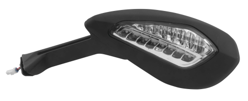 BikeMaster - BikeMaster OEM Replacement Mirror - Left - Black - FD-981LH