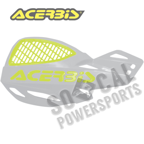 Acerbis - Acerbis Uniko Vented Handguards - White/Fluorescent Yellow - 2072675331