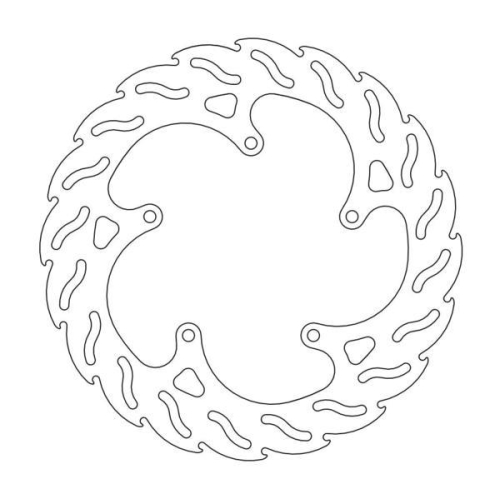 Moto-Master - Moto-Master Flame Brake Disc - 110420