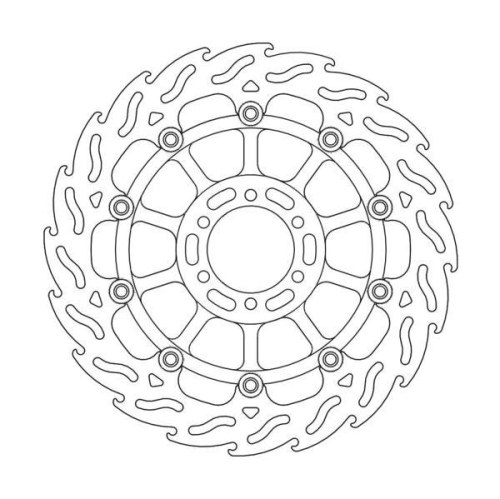 Moto-Master - Moto-Master Flame Brake Disc - 113091
