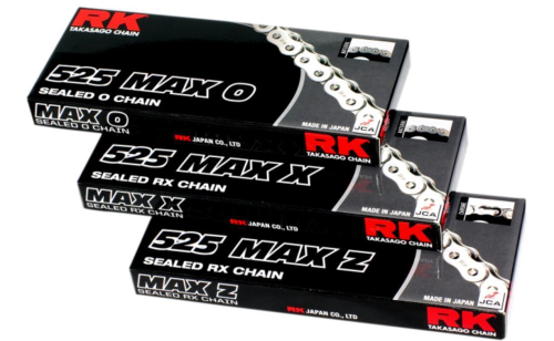RK - RK 525 Max-X Chain - 150 Links - Chrome - 525MAXX150CC
