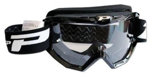 Pro Grip - Pro Grip 3201 Dual Race Line Goggles with Anti-Scratch Lens - 3201BK - Black - OSFM