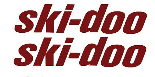 Stickerpoint - Stickerpoint Ski-Doo Sticker - 6in. - Burgundy - XF-50-509486